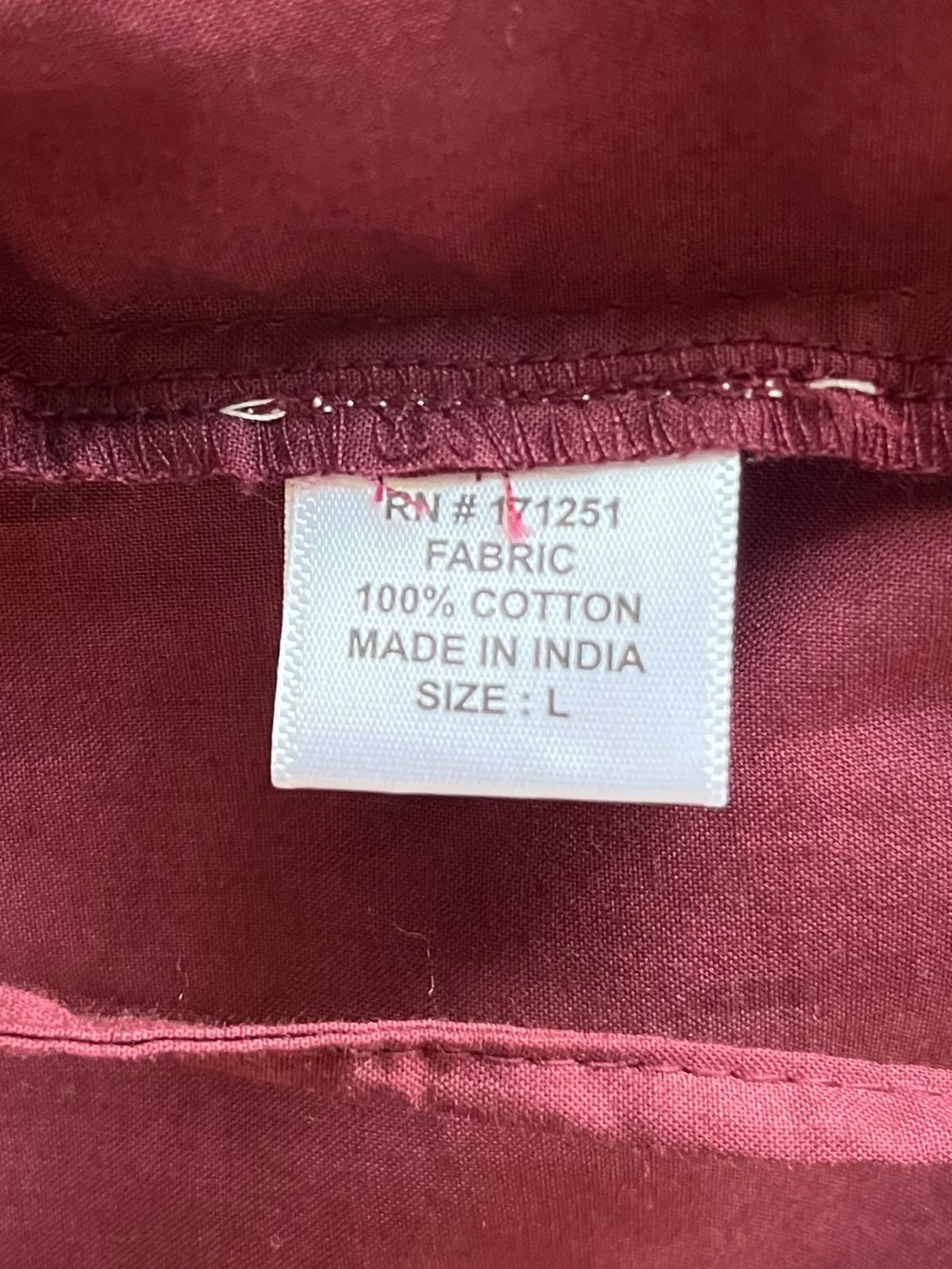 Jennifer & Grace Burgundy New Maroon Cross Stitch Embroidery Top L (Sezane - Picture 6 of 6